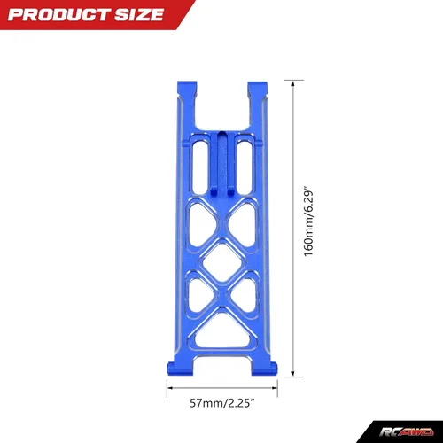 Miniatura 3 de RCAWD Barra de ruedas Truss para Losi 1/10 22S 2WD No Prep Drag Car Azul