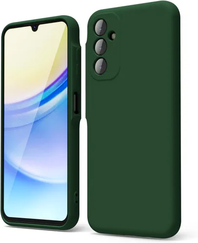 Miniatura 37 de oakxco Funda para teléfono Samsung Galaxy A12 con agarre de silicona líquida, linda delgada fina suave cubierta de gel de goma TPU lisa para mujeres
