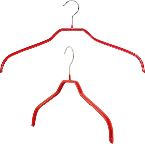 Miniatura 10 de MAWA Ft Reston Lloyd Silhouette Series - Percha antideslizante que ahorra espacio para camisas y vestidos, estilo 41/F, juego de 10, color blanco