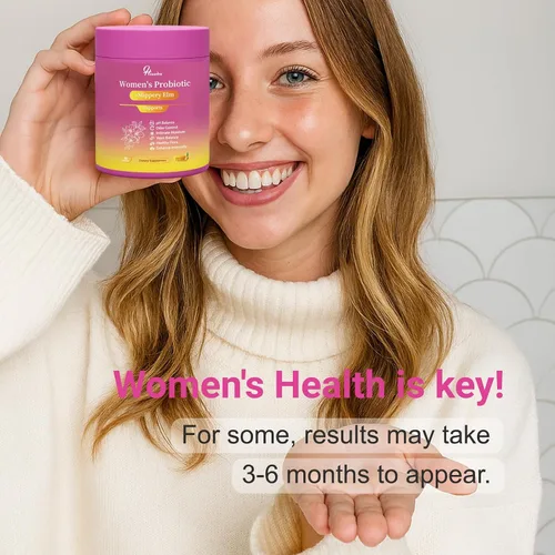 Miniatura 9 de Her Juicy Gomitas Probióticas para Mujeres: Apoyan el Bienestar Femenino y el Equilibrio del pH, Veganas Naturales, Sabor Piña, Mezcla