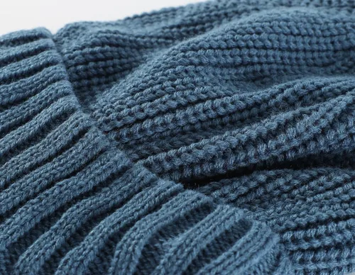 Miniatura 4 de Home Prefer - Gorro de invierno para hombre de punto grueso con visera, gorro tipo newsboy