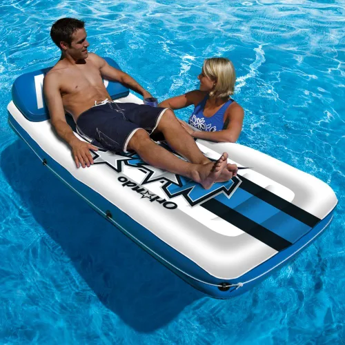 Miniatura 4 de Poolmaster NBA - Tumbona inflable grande para colchón de piscina Magia de Orlando