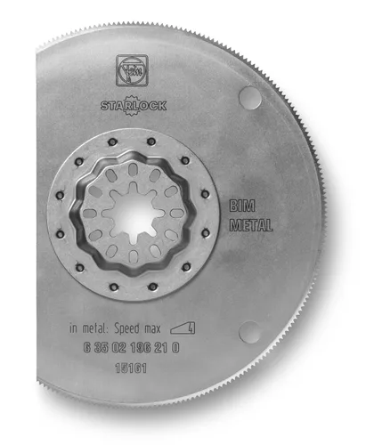 Fein Starlock 63502196210 - Hoja de sierra segmentada HSS, corte de precisión de hasta 1/16 pulgadas en chapas, madera, GFRP y plásticos, bimetálico