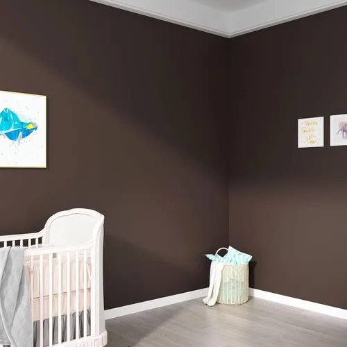 Miniatura 3 de Decotalk - Papel pintado marrón para despegar y pegar, 17.7"x200", papel de contacto marrón oscuro, papel pintado extraíble para dormitorio, papel
