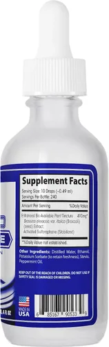 Miniatura 3 de Sulforafano activado y estabilizado, 490 mg, líquido de 4 onzas, 240 porciones, fabricado en Estados Unidos, absorción rápida, ingredientes potentes