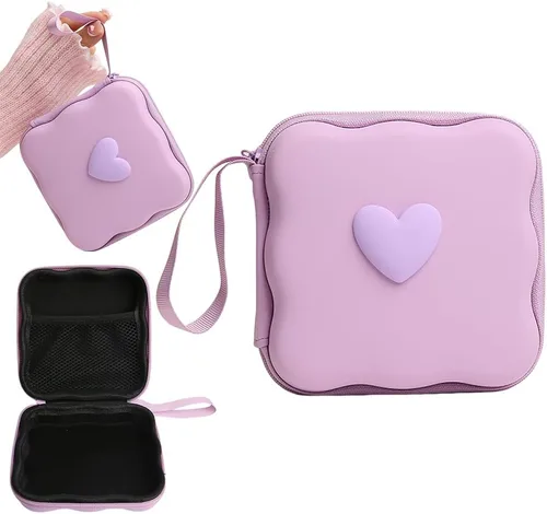 Miniatura 16 de Funda de almacenamiento para cargador, diseño de ondas, protector de cargador de viaje, organizador de cables para auriculares, caja