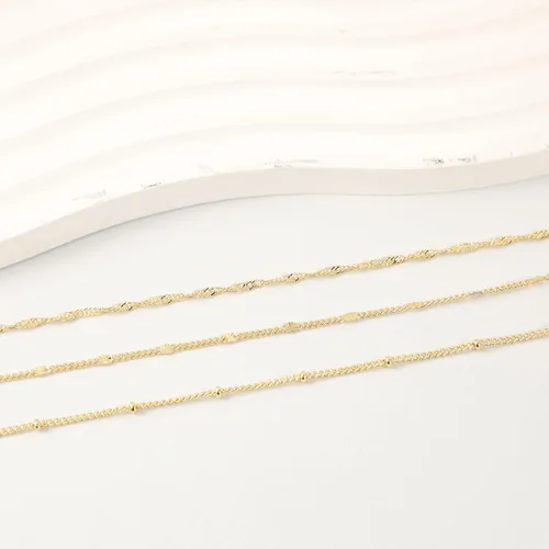 Miniatura 7 de CAROVO Pulseras de oro para mujer, pulseras chapadas en oro de 14 quilates para mujer, conjuntos de pulseras delicadas de espiga con clip de papel