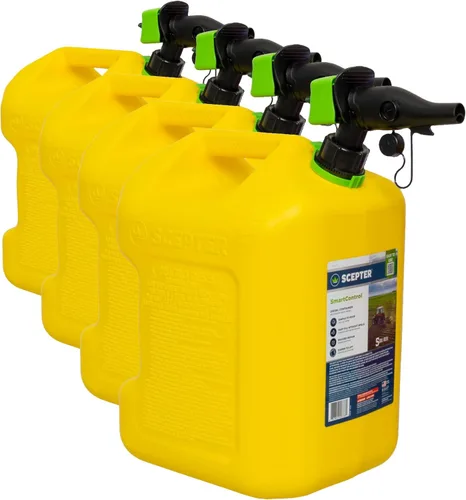 Miniatura 21 de Scepter FR1G152 - Recipiente de combustible con boquilla SmartControl a prueba de derrames y extensor de boquilla adicional de regalo, bidón rojo