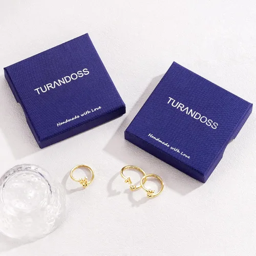 Miniatura 7 de Turandoss Regalos para el día de San Valentín para adolescentes, anillos de oro para niños, chapados en oro de 14 quilates con inicial para letra A