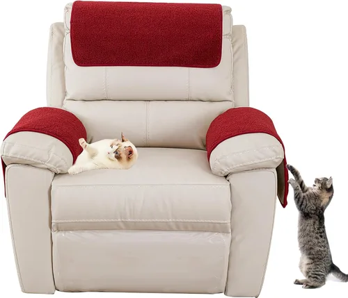 Funda para reposabrazos de sofá, funda para reposabrazos de silla reclinable, funda de terciopelo de cordero, antideslizante, protector de muebles