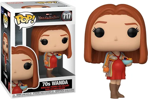 Miniatura 2 de Funko Wanda 70's Pop #717 Pop TV: Figura de vinilo Wanda Vision (con protector EcoTek para proteger la caja de exhibición)