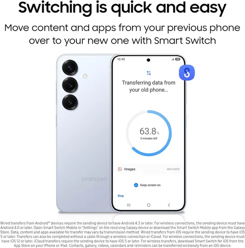 Miniatura 7 de Samsung Galaxy S25 Teléfono celular, Smartphone AI de 256 GB, Android desbloqueado, cámara AI, procesador rápido, pantalla ProScaler, batería