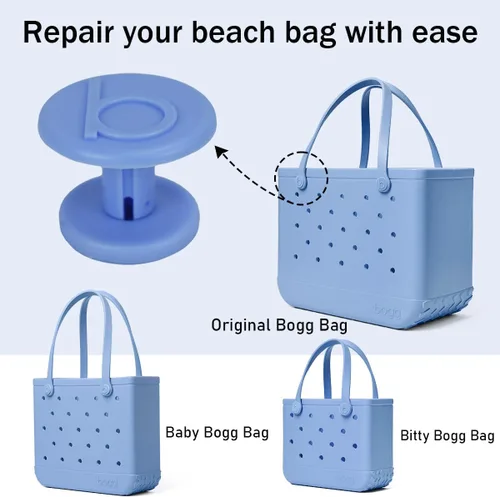 Miniatura 2 de Remaches de repuesto para bolsa Bogg, paquete de 5 botones de repuesto para bolsa de playa, accesorios de repuesto de remaches de reparación