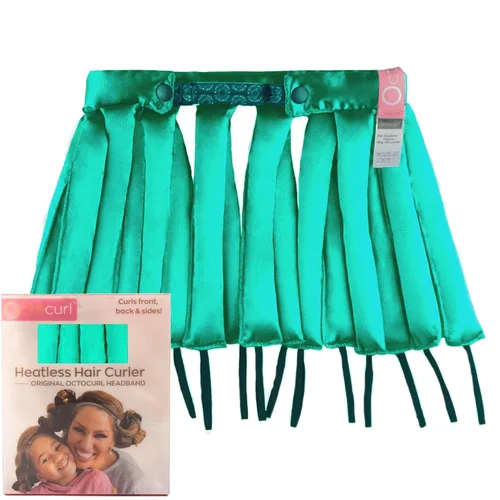 Miniatura 11 de Octocurl Diadema sin calor, rizadores de pelo para dormir, rizadores sin calor para cabello largo (algodón, rosa)