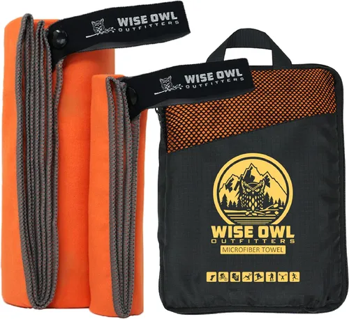 Miniatura 18 de Wise Owl Outfitters Microfiber Camping Towel - Quick Dry Towel for Travel, Backpacking, Hiking, Beach, Gym & Yoga - Compact, Fast Drying &