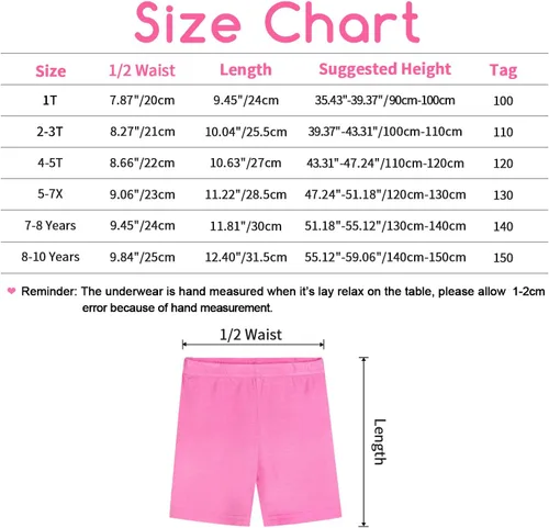 Miniatura 5 de BOOPH Pantalones cortos de baile transpirables para niñas de 2 a 10 años