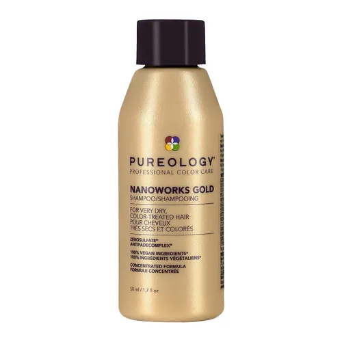 Miniatura 9 de Pureology Nanoworks Gold Shampoo Para cabello muy seco y teñido Renueva suavidad y brillo Sin sulfatos Vegano