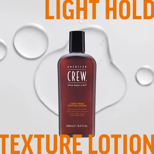 Miniatura 7 de American Crew Loción para textura de cabello para hombre, ligera, sujeción ligera para cabello fino y fino, acabado natural y bajo brillo, 8.4 onzas