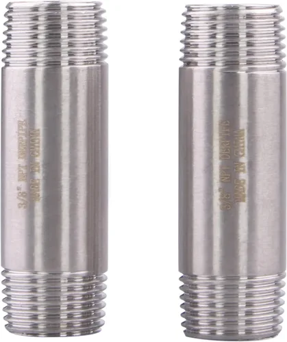 Miniatura 8 de 1/2" X 1/2" NPT Macho NPT Acero Inoxidable 304 Acoplamiento De Tubo De Acoplamiento De Acoplamiento De Tubo De Montaje 4" Longitud