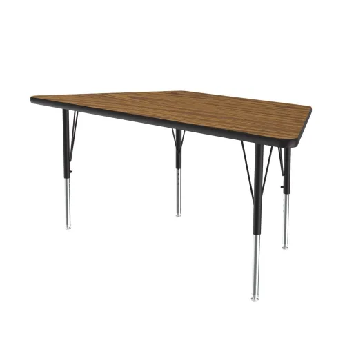 Miniatura 56 de Correll Mesa de Actividades Rectangular para Aula de 24"x36", Altura Ajustable (19"-29"), Granito Negro Laminado Térmico Fusionado Duradero