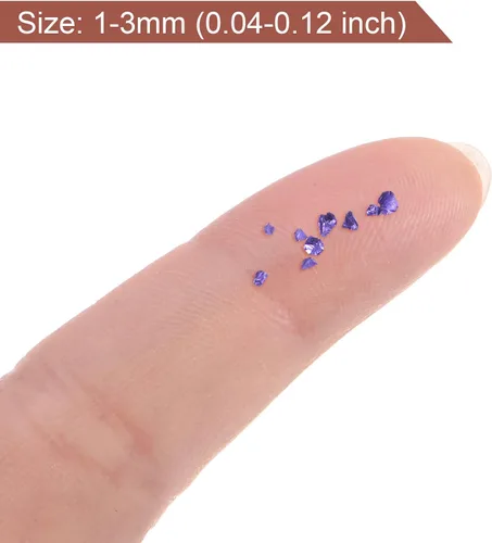 Miniatura 4 de uxcell Chips de vidrio triturado de 0.71 oz, vidrio metálico irregular con purpurina de 0.4 a 0.118 pulgadas para manualidades, manualidades