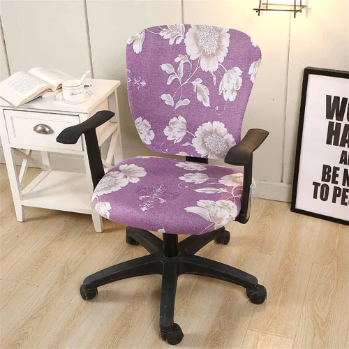 Miniatura 46 de Jinzio Funda para silla de oficina de computadora, tela protectora dividida y elástica, de poliéster, universal, para escritorio, para silla