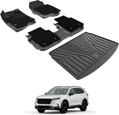 Miniatura 16 de 3W Alfombrillas de suelo aptas para Honda Odyssey 2026 2025-2018, TPE para todo tipo de clima, revestimiento de piso personalizado para 1ª, 2ª y 3ª