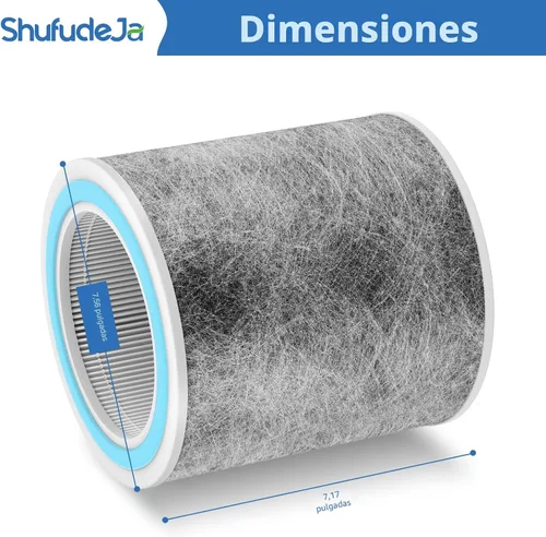 Miniatura 5 de Paquete de 2 filtros de repuesto HP102 compatibles con purificador de aire Shark HP102, HP152, HP153, HP102PET, HC452, HP132, HC450, HC451, HC455
