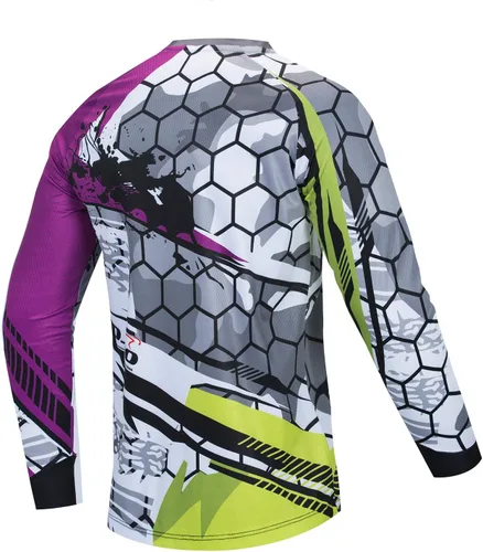 Miniatura 2 de JPOJPO Jersey de ciclismo para hombre, camiseta de manga larga, para jóvenes, todoterreno, para motocicleta, ropa de bicicleta, anti-UV