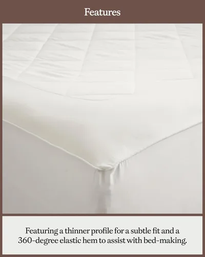 Miniatura 3 de Cozy Earth Protector de colchón de tamaño individual – 100% viscosa de bambú – Funda de colchón refrescante ligera que regula la temperatura