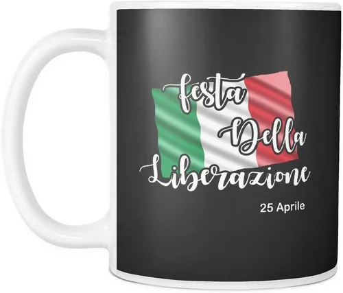 Miniatura 2 de Taza de café – italiano Happy Liberation Day personalizado blanco cerámica caliente y fría taza con divertidos y significativos diseños y citas
