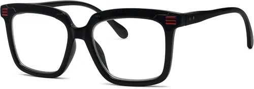 Eyekepper Gafas de lectura cuadradas para mujer con marco grande
