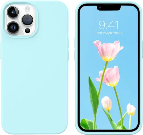 Miniatura 365 de GUAGUA Funda compatible con iPhone 17 Pro Max de 6.9 pulgadas, silicona líquida, goma de gel suave, delgada, forro de microfibra delgada