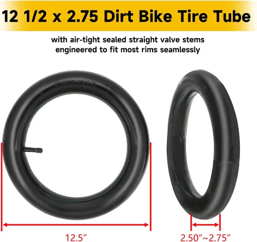 Miniatura 5 de HIAORS Repuesto de tubo interior de 12.5 x 2.75 (12-1/2x2.75) para Razor MX350 ZR350 Mini Dirt Bike Dune Buggy Rocket X-Treme X-560 E-Bikes EZIP