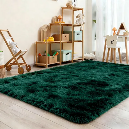 Miniatura 16 de Ompaa Alfombra esponjosa, alfombra mullida súper suave para dormitorio, sala de estar, alfombra grande de felpa de 6 x 9 pies, alfombra de pelo