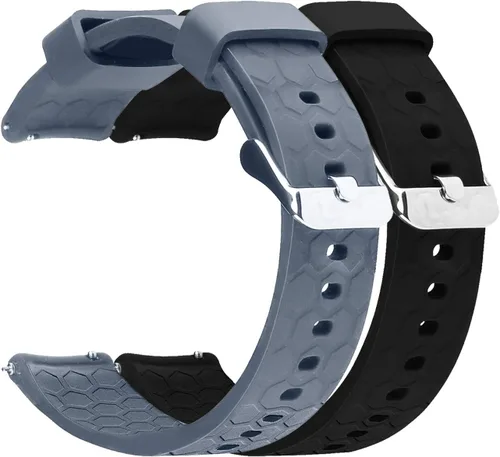 Miniatura 9 de FitTurn Compatible con Michael Kors Access Bradshaw - Correa de repuesto para reloj inteligente de 0.866 in de silicona de liberación rápida