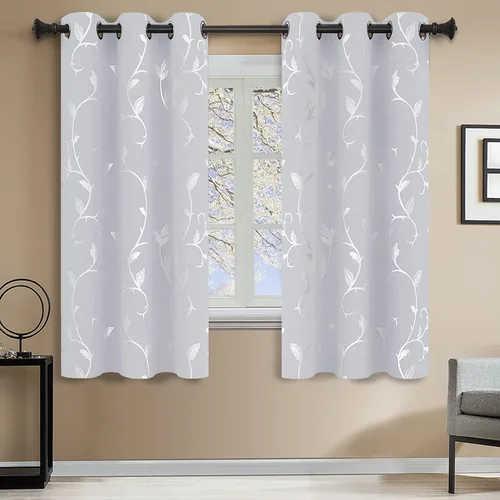 Miniatura 13 de BUHUA Cortinas Opacas de 63 Pulgadas de Largo, 2 Paneles con Aislamiento Térmico, Tratamiento de Ventana para Dormitorio, Cortinas Oscurecedoras