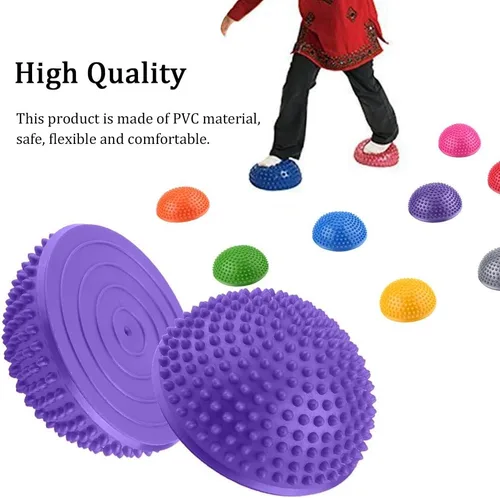Miniatura 3 de VGEBY Bola masajeadora de pies, diseño de espinillas para masaje de tejido profundo y entrenamiento de equilibrio, pelota de media cúpula