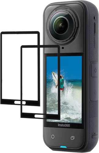 iDaPro [2 protectores de pantalla para Insta360 X5/X4 LCD impermeable 360 cámara de acción, vidrio templado para Insta 360 X 5/X 4,9H dureza,