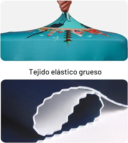 Miniatura 3 de WUJIAONIAO Funda para Equipaje de Viaje Funda para Maleta Equipaje Protector 18-32 Pulgadas, Moda