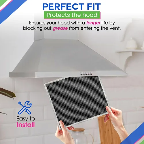 Miniatura 5 de Filtro de carbón de repuesto para 12.90 x 14.65 pulgadas HPF30 97020466 Broan - Filtro de ventilación de campana de carbono para ventilador