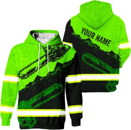 Miniatura 30 de Sudadera con capucha de alta visibilidad para hombres - Colección de trabajos con nombre personalizado Clase 3 Ropa de trabajo reflectante