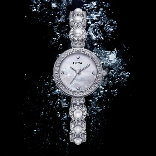 Miniatura 4 de Redhai Women Watches Analog Quartz Watch Mosaic with Diamonds Pearl Bracelet Dress Watch for Female Waterproof Wristwatch with Rhinestones Bracelet