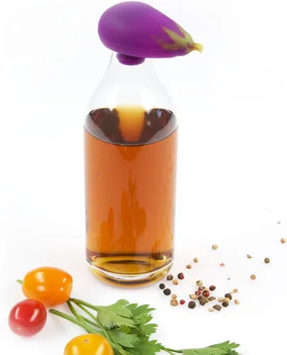 Miniatura 5 de Charles Viancin Juego de 3 tapones de silicona para vino, vegetales, tomate, alcachofa y berenjena Verdura