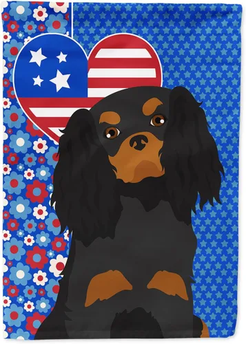 Miniatura 236 de Caroline's Treasures WDK5119GF - Bandera de jardín americana de Airedale Terrier de Estados Unidos, color negro y tostado, bandera decorativa