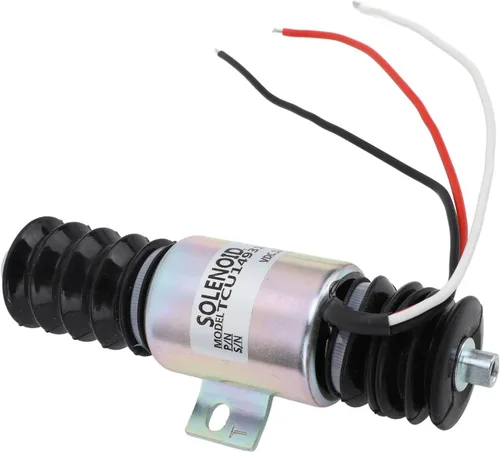 Miniatura 7 de TOPINCN Generador eléctrico Válvula solenoide TCU14931 12V 2.165 in Apagado de combustible para máquina Sistema hidráulico Válvula de solenoide