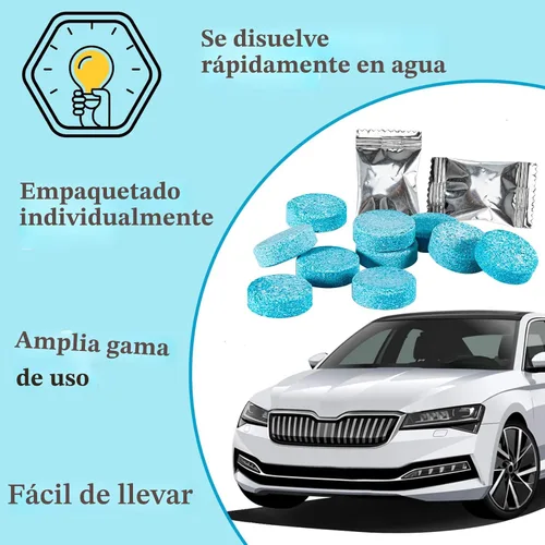 Miniatura 4 de Sukh Pastillas Limpiadoras de Parabrisas de Automóvil - Pastillas de Líquido Limpiaparabrisas Concentrado Limpiador de Vidrio Líquido