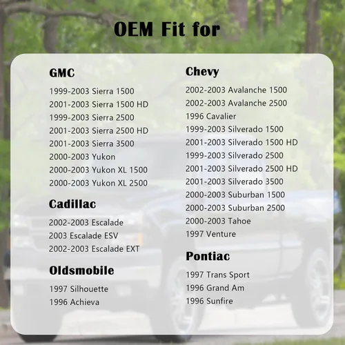 Miniatura 2 de Tapa de gasolina, tapa de combustible para Chevrolet Chevy GMC Cadillac 1997-2003, Silverado Sierra 1500 2500 3500, Avalanche Suburban Yukon 1500
