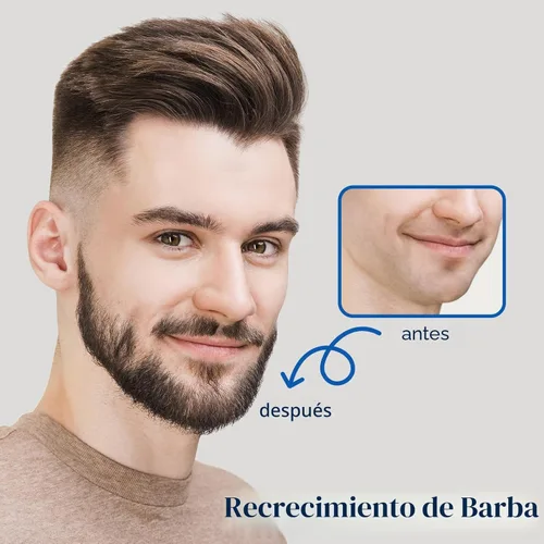 Miniatura 3 de Minoxidil al 5 % para barba y cabello para hombres, minoxidil para mujeres en aerosol para el crecimiento del cabello con biotina y aceite