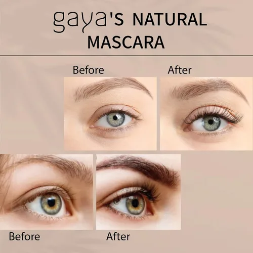 Miniatura 4 de Máscara negra vegana para ojos sensibles, máscara hipoalergénica natural, alargamiento y volumen para un aspecto natural, libre de crueldad, probado